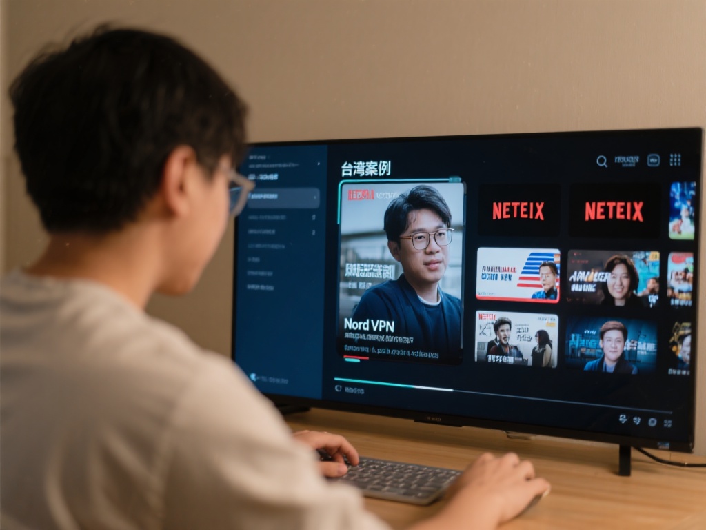 案例：一位希望觀看美國奈飛內容的台灣用戶通過配置N